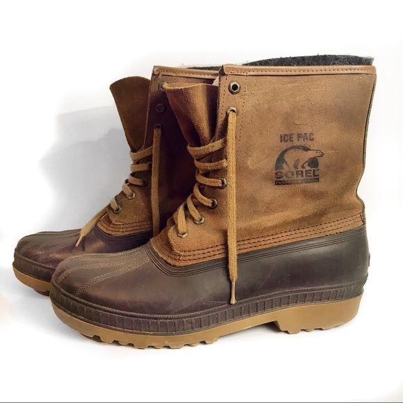 sorel mens leather boots